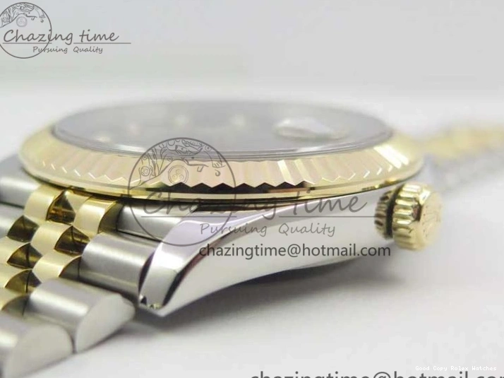 AAA Replica Watches SS Dial Wrapped WWF SS YG 41 Crystals DateJust 3128 on A YG Bracelet SoftTouch Edition Jubilee Best Wrapped Makers 126333 Black 0117